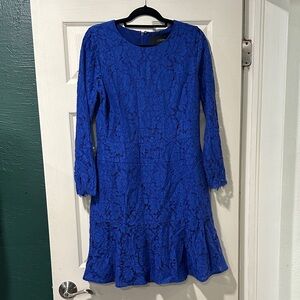 J. Crew Blue Lace Dress